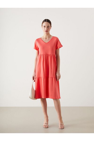 LC Waikiki V-Neck Women's Dress