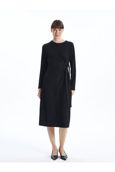 LC Waikiki Φόρεμα με υφή Crew Neck