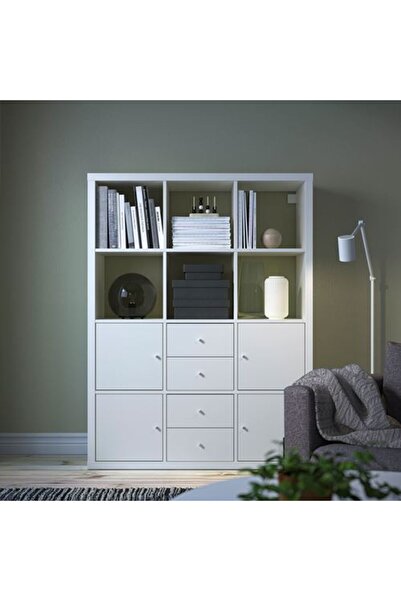 IKEA KALLAX, açık raf ünitesi, beyaz, 112x147 cm