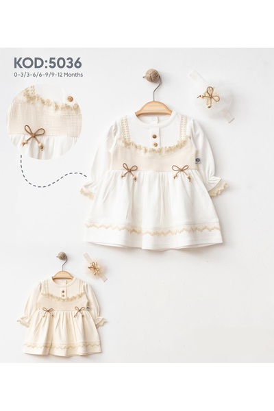 ASL BABY STORE Nakış Detaylı Kız Elbise