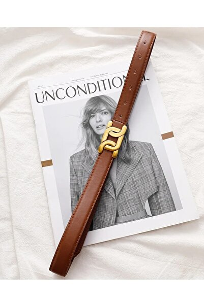 LA'FESTİN Gold Toka Kadın Kemer , Pantolon Kemeri, Gömlek Kemeri,Ceket Kemeri