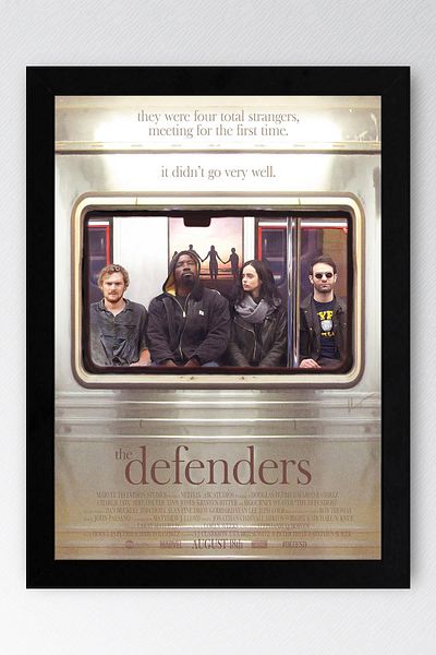 Saturn Pictură înrămată The Defenders - Poster de desene animate Marvel