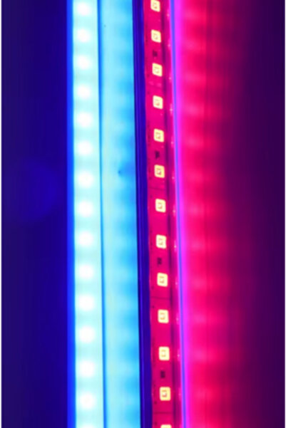 DEMİRLED Alüminyum Kasalı Çubuk Bar Led 12V 72 Ledli 5730 Şeffaf Cam MAVİ Led