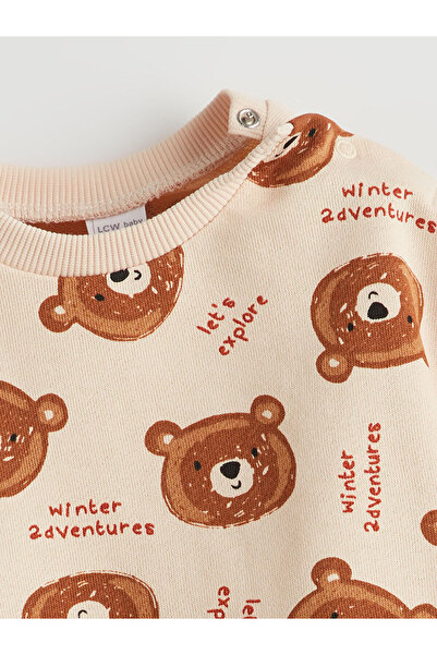 LC Waikiki Bicycle Long Sleeve Printed Baby Boy Sweatshirt and Sweatpants Set of 2