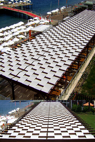 bd branda dünyası 10x20 Metre Pergola Battı Çıktı Gölgelik Oxford Kumaş