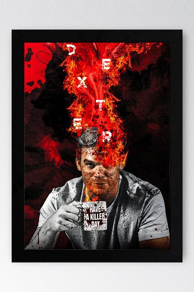 Saturn Pictură înrămate Dexter - Poster cu afișe din seria Have A Killer Day