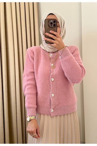 MERİÇ BOUTİQUE Soft Cardigan on Skirt