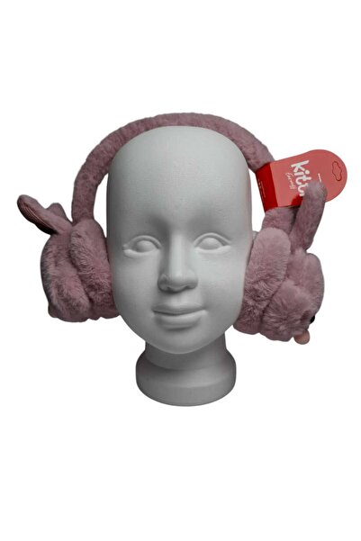 Kitti Spteks Kitti Kız Çocuk Pembe Renk Tavşan Kulak Figürlü Kışlık Peluş Kulaklık