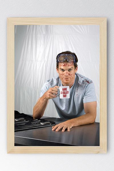 Saturn Dexter Framed Painting - Have a Killer Day Poster Painting