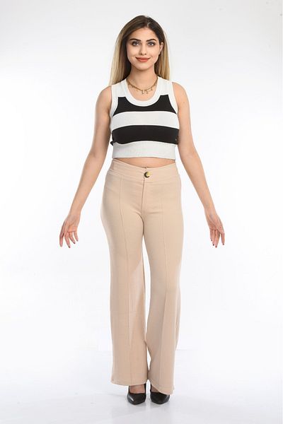 SOSYETE AVM Oversize Palazzo Trousers - Relaxed Fit