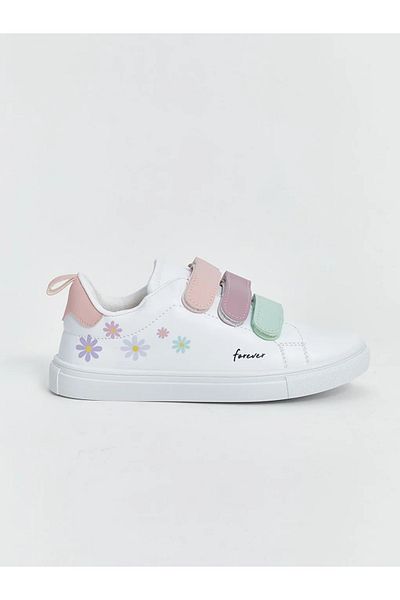 LC Waikiki Pantofi sport pentru fete LCW STEPS cu velcro alb