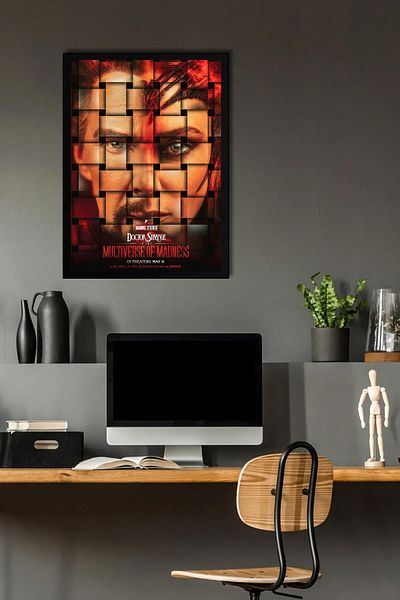 Saturn Doctor Strange in the Multiverse of Madness Framed Painting - Marvel Movie Poster Poster Painting