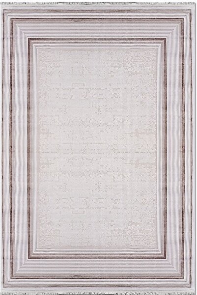 Emin Halı Valverde VC01 Bej Viskon Akrilik Yumuşak Salon Halısı Oturma Odası ...