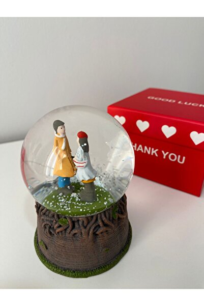 ViZKA Kar Küresi , Sevgiliye Hediye küçük Boy Işıklı Kar Küresi , 14 Şubat He...