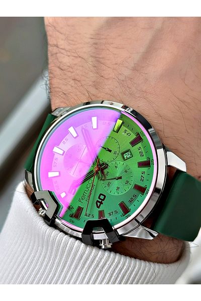 Ferrucci Function Function Silicone Cord Men's Wristwatch