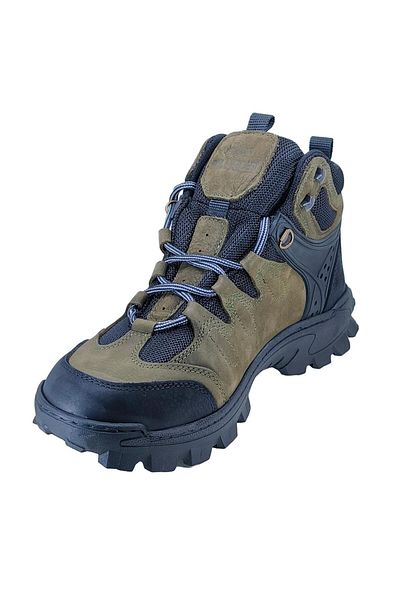 Bulldozer Δερμάτινες μπότες εξωτερικού χώρου Khaki Nubuck - 250004