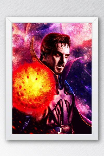 Saturn Tablou înrămat Doctor Strange - Poster Poster Film Marvel