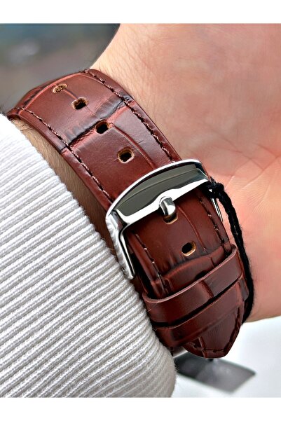Ferrucci Functions Active Brown Color 3 Atm Waterproof Leather Cord Men's Wrist Watch
