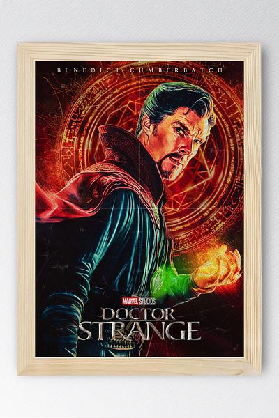 Saturn Doctor Strange Framed Painting - Marvel Movie Poster Poster Painting