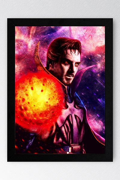 Saturn Tablou înrămat Doctor Strange - Poster Poster Film Marvel
