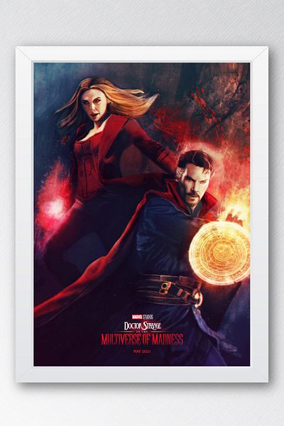Saturn Tablou înrămat Doctor Strange - Poster Poster Film Marvel