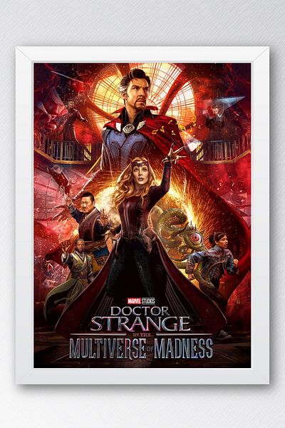 Saturn Tablou înrămat Doctor Strange - în Multiversul nebuniei Poster Poster Tablou