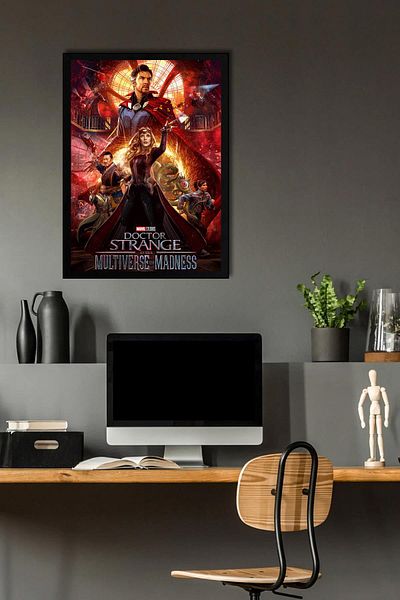 Saturn Tablou înrămat Doctor Strange - în Multiversul nebuniei Poster Poster Tablou
