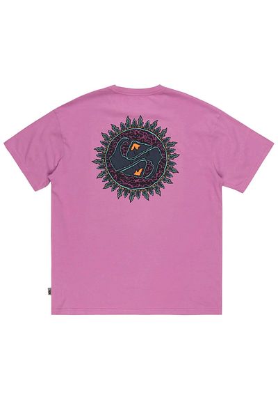 Quiksilver Spin Cycle Ss Ανδρικό ροζ μπλουζάκι casual στυλ Eqyzt07653-pmp0
