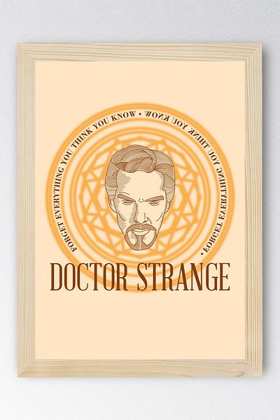 Saturn Doctor Strange Framed Painting - Marvel Movie Poster Poster Painting