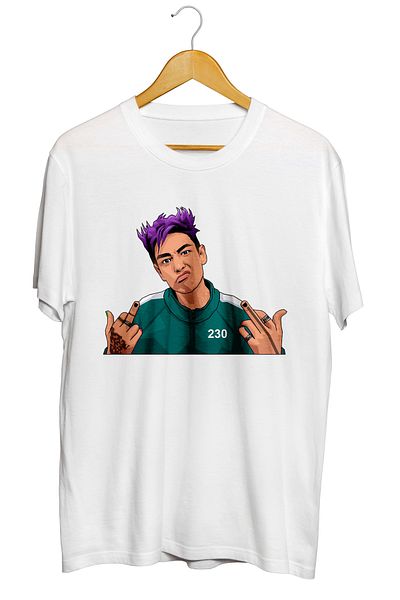 karikatürstore Squid Game Thanos Printed Quality T-Shirt
