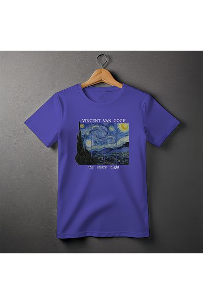 Ozzy Ψηφιακό μπλουζάκι Unisex Starry Night Pattern 1
