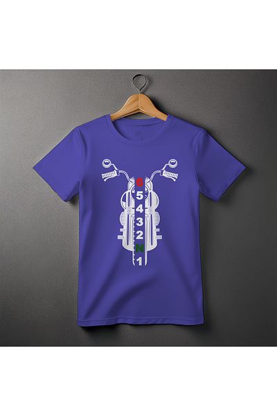 Ozzy Ψηφιακό μπλουζάκι Unisex Biker Pattern 1