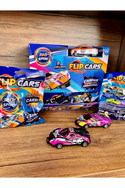 Unibon Flip Cars - Çek Bırak, Çarpınca Hava Takla Atan Araba