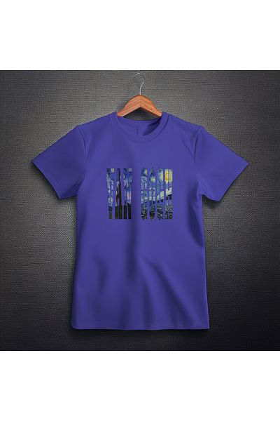 Ozzy Ψηφιακό μπλουζάκι με τυπωμένο όνομα Unisex Starry Night Pattern