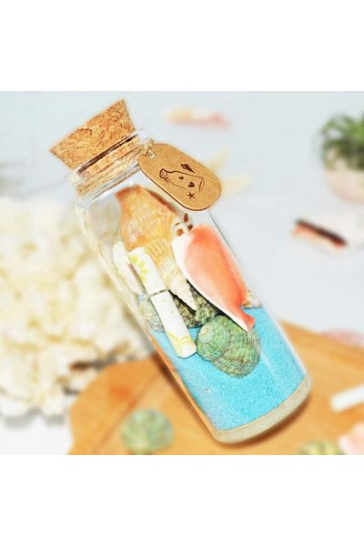 STOREMAX Emlx 15ml - Mini Glass Bottle and Wooden Cork Stopper - Decorative Glass Bottle Entrendy 986362