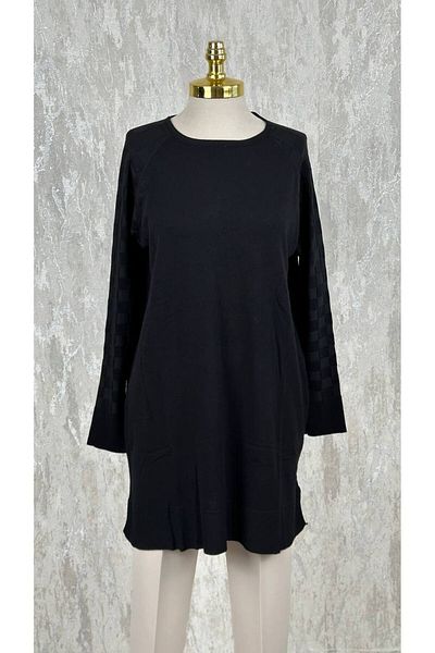 Nefise Mercerized Sleeve Patterned Tunic