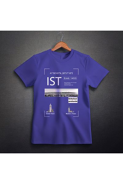 Ozzy Ψηφιακό μπλουζάκι Unisex Istanbul Pattern 1