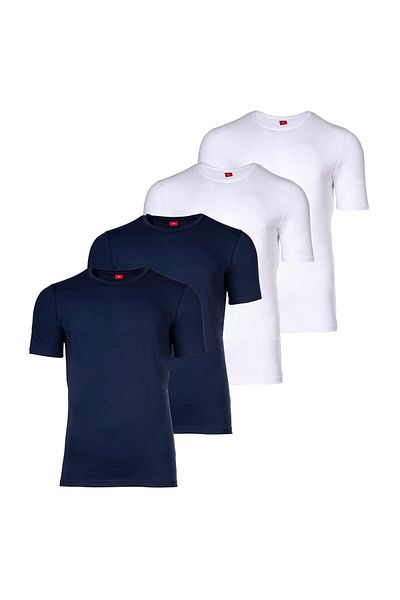 s.Oliver Herren T-Shirt, 4er Pack - Basic, Rundhals, einfarbig