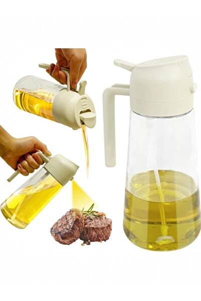 Yenigeldi 1 adet 450 ml  2'si 1 arada  y21 Sprey Tasarım Yağ Dispenseri Yağlı...