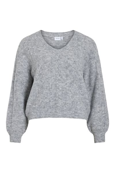 VILA Strickpullover V-Ausschnitt