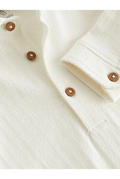 Next Baby 100% Organic Cotton White Single Baby Shirt / Bodysuit Aly 151733