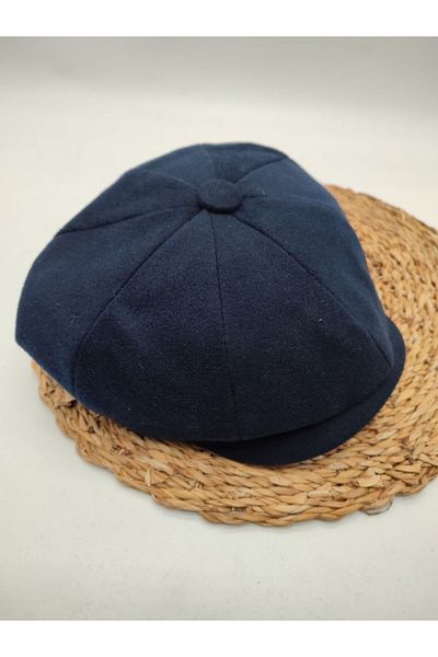 Sanalbolluk Navy Blue Men's Classic Cap - Eight Pieces