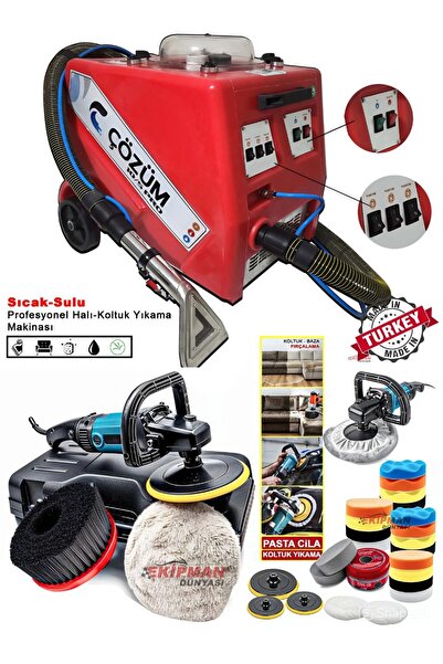 PROXTECH Çözüm 10-5 PRO Premium 3 Motorlu Halı Yıkama Makinesi ve Koltuk Yıka...