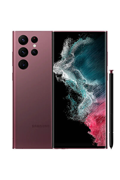 Samsung Yenilenmiş Samsung Galaxy S22 Ultra 256 GB Bordo Cep Telefonu (12 Ay Garantili) - B Kalite