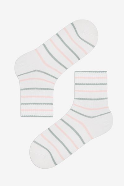 Penti Green Lines Tennis Weiß Grün 3-teilige Socken