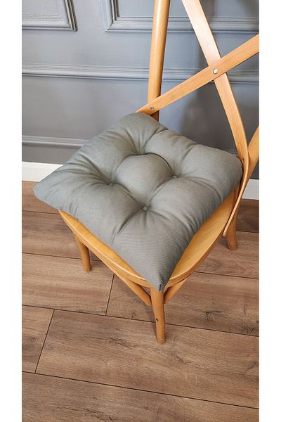 ALTINPAMUK Pernă pentru scaun GOLD Pofidik KHAKI Cusut special cu șireturi 40x40cm