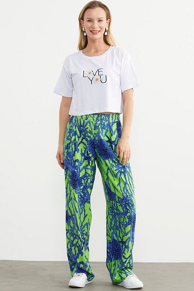 Sementa Tricou crop oversize alb