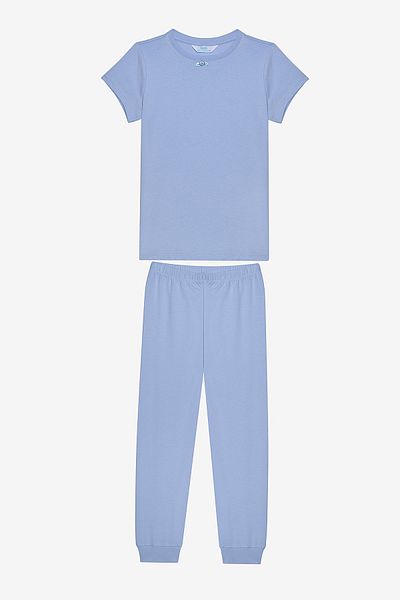 Penti 2-teiliges mehrfarbiges Pyjama-Set mit blauen Rosen für Mädchen