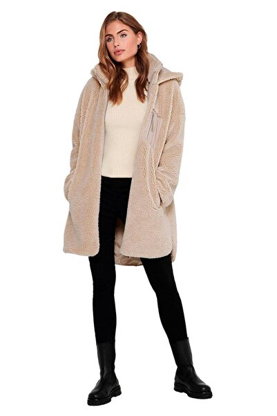 ONLY 15230461-Fw Onlsascha Sherpa Jacket Otw Women's Plush Coat