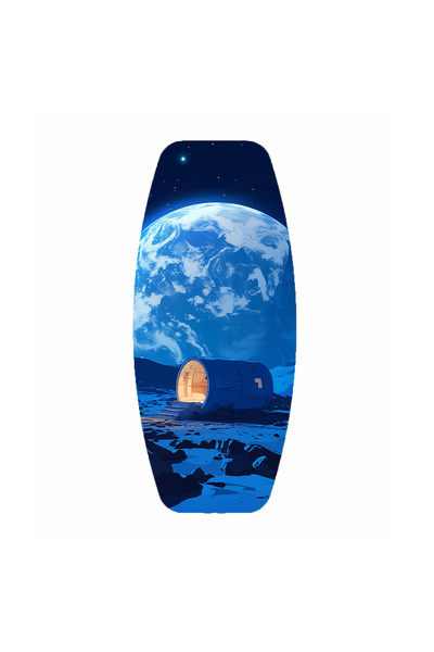 wudie Placă de echilibru cu imprimeu din lemn Rocket Balance Board Rocket Gym Board